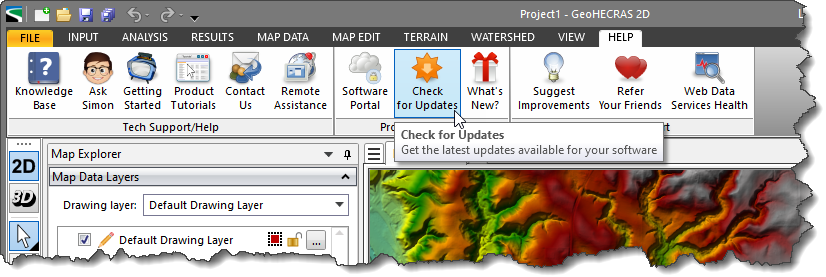 Check for Updates Option