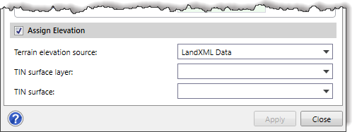 LandXML Data terrain elevation source
