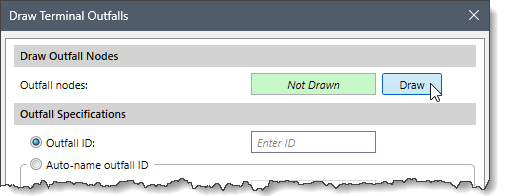 Draw Outfalls Nodes section