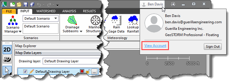 Click on the [View Account] button