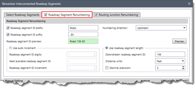 Roadway Segment Renumbering