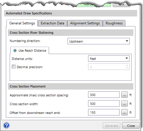 General Settings Panel