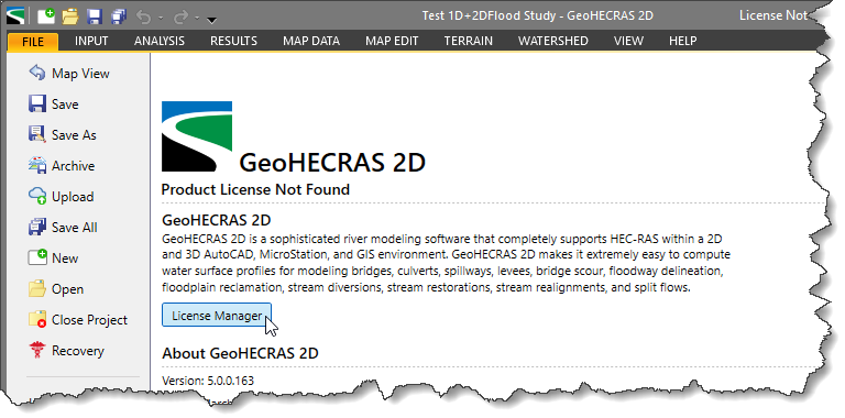 [License Manager] button