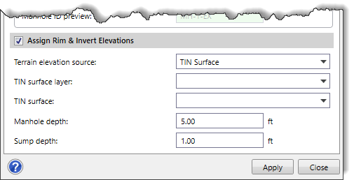 TIN Surface as the terrain elevation source