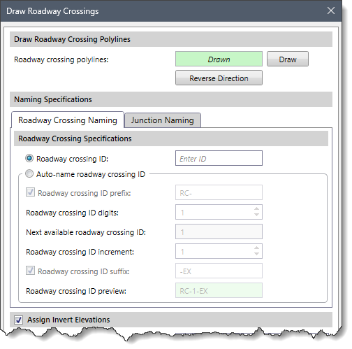 Naming Specifications Section