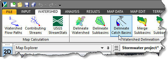 Delineate Catch Basins Command
