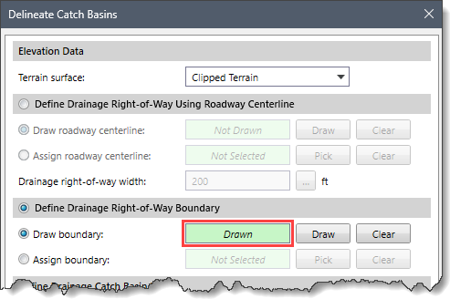 Draw Boundary Read-only Field