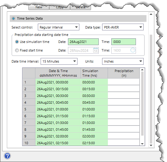 Time Series Data Section