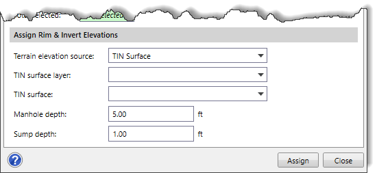 TIN Surface as the terrain elevation source