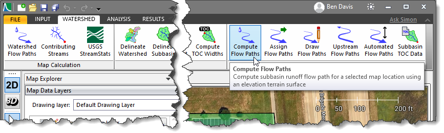 Compute Flow Paths command