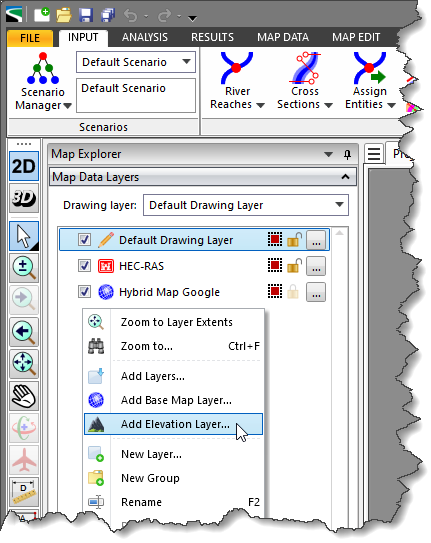 Map Data Layers Panel