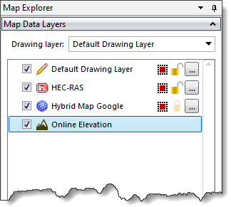 Online Elevation Data as a New Layer