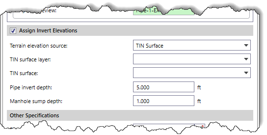 TIN Surface terrain elevation source