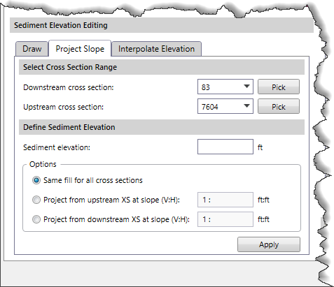 Project Slope Panel