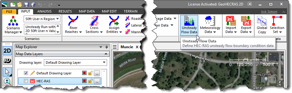 Unsteady Flow Data Command