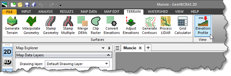 Elevation Profile command