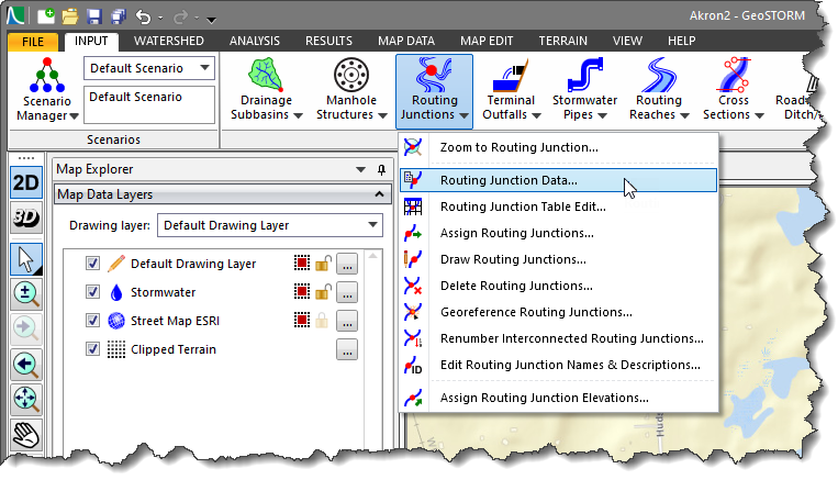 Routing Junction Data command