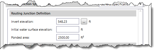 Routing Junction Definition subsection