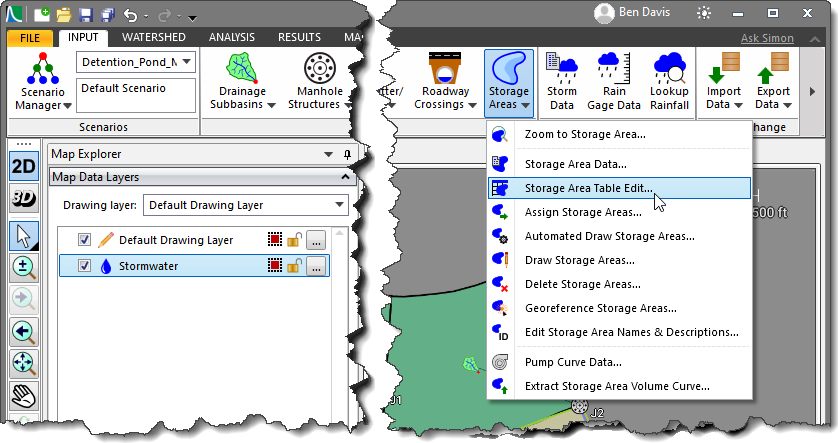 Storage Area Table Edit command