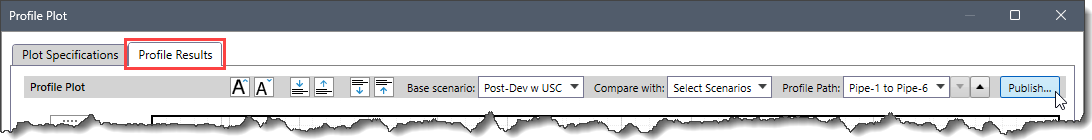 Profile Results panel