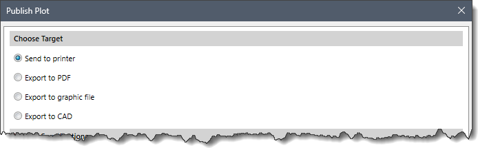 Choose Target section