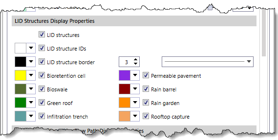 LID Structures Display Properties
