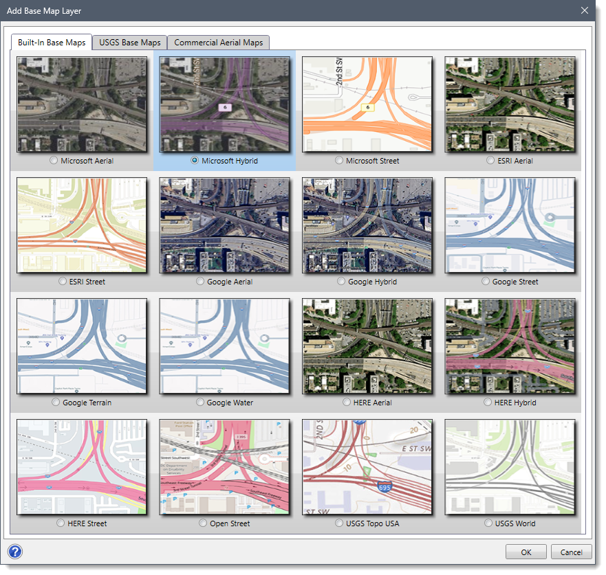 Add Base Map Layer command