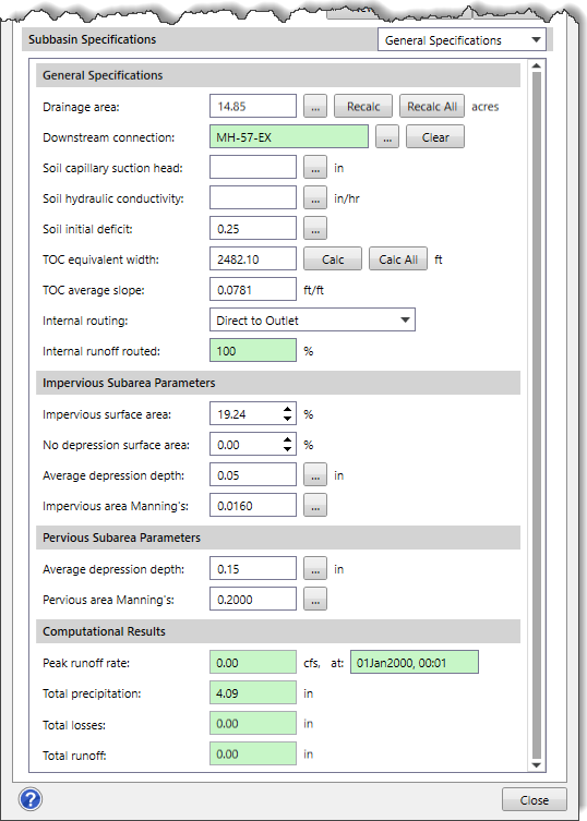 Infiltration Method – Green Ampt