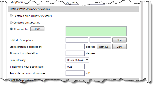 HMR52 PMP Storm Specifications subsection 