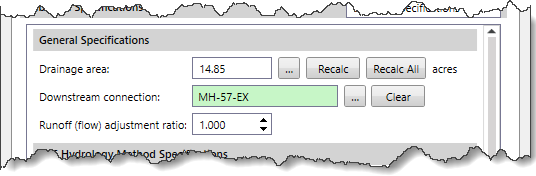General Specifications - SCS TR-20/TR-55 Hydrology Method