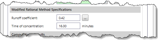 Modified Rational Method Specifications