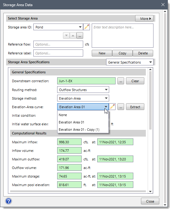 Data dialog box with duplicated paired data
