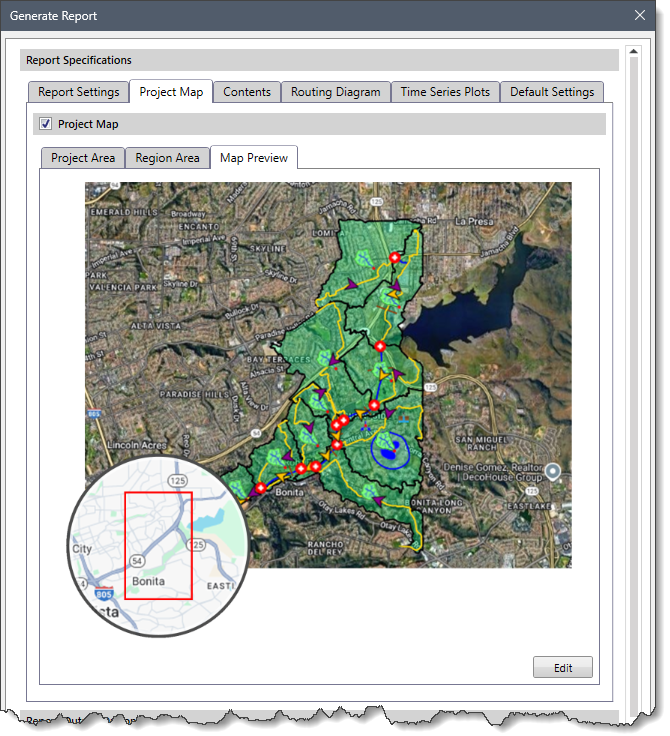 Map Preview subpanel 