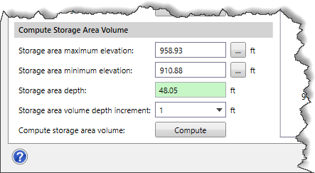 Compute Storage Area Volume section