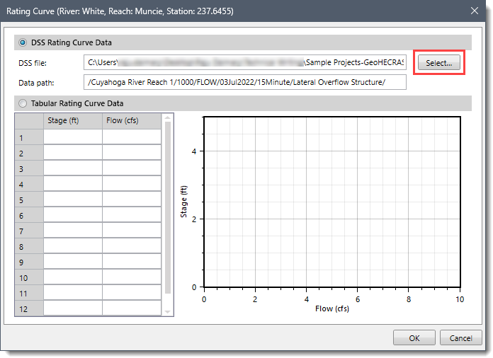 Rating Curve Boundary Condition