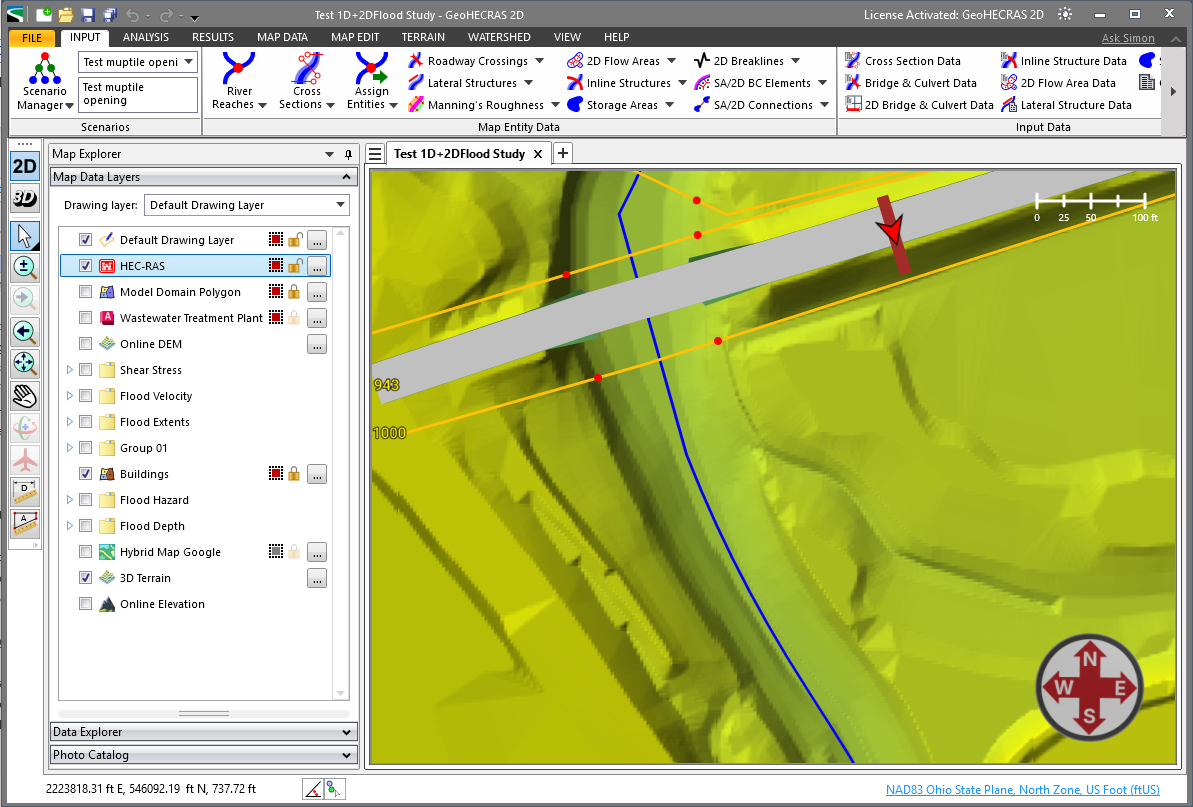 Map View Imported Roadway Geometry