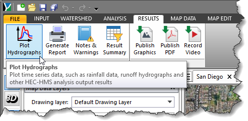 Plot Hydrographs command