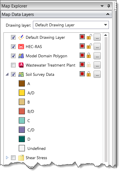 Map Data Layers panel
