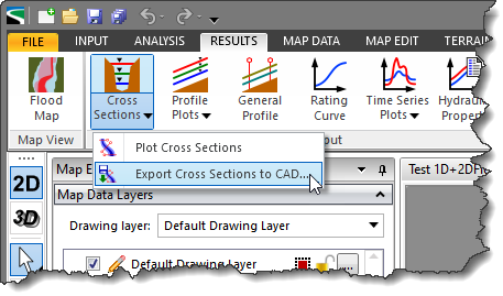 Export Cross Sections to CAD Command