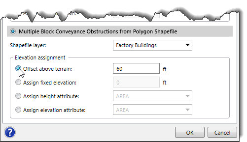 Elevation assignment section - Multiple Block Conveyance Obstructions