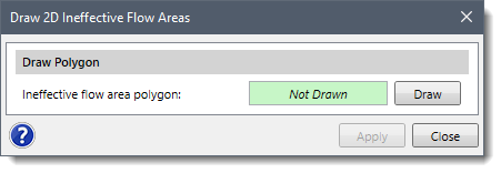 Draw 2D Ineffective Flow Areas dialog box