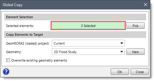 Selected elements read-only field