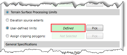 User-defined limits read-only field