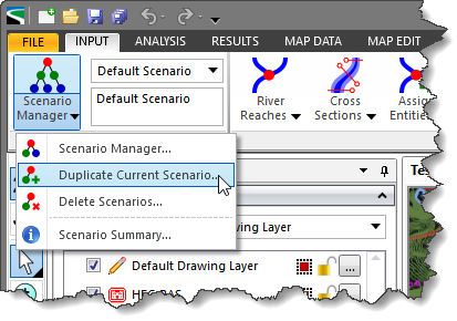 Duplicate Current Scenario Input ribbon menu command
