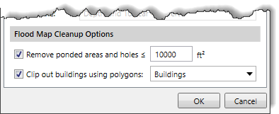 Flood Map Cleanup Options section