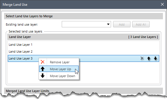 Move Layer Up Move Layer Down context menu command
