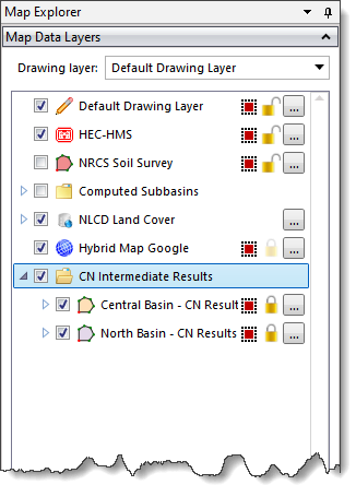 Map Data Layers panel