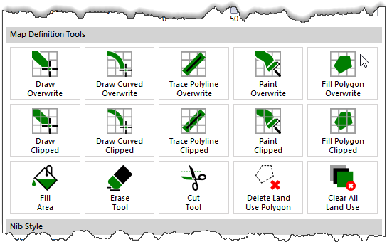 Map Definition Tools section
