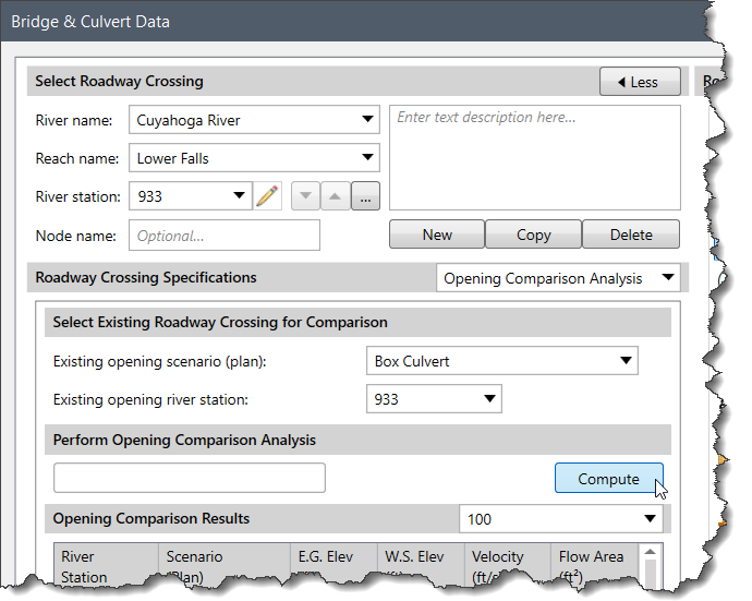 Perform Opening Comparison Analysis