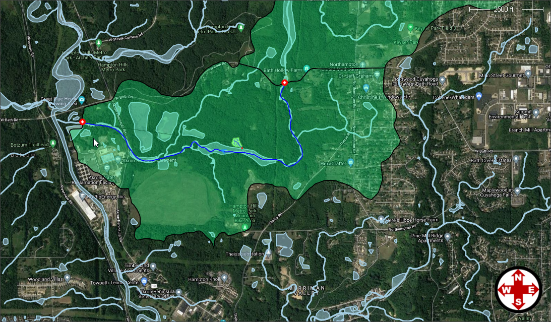 Map view wetlands data download